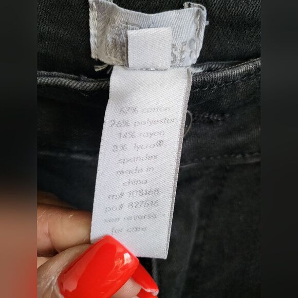 West of Melrose Black Wash Flare Jeans Size 30 - Picture 4 of 13